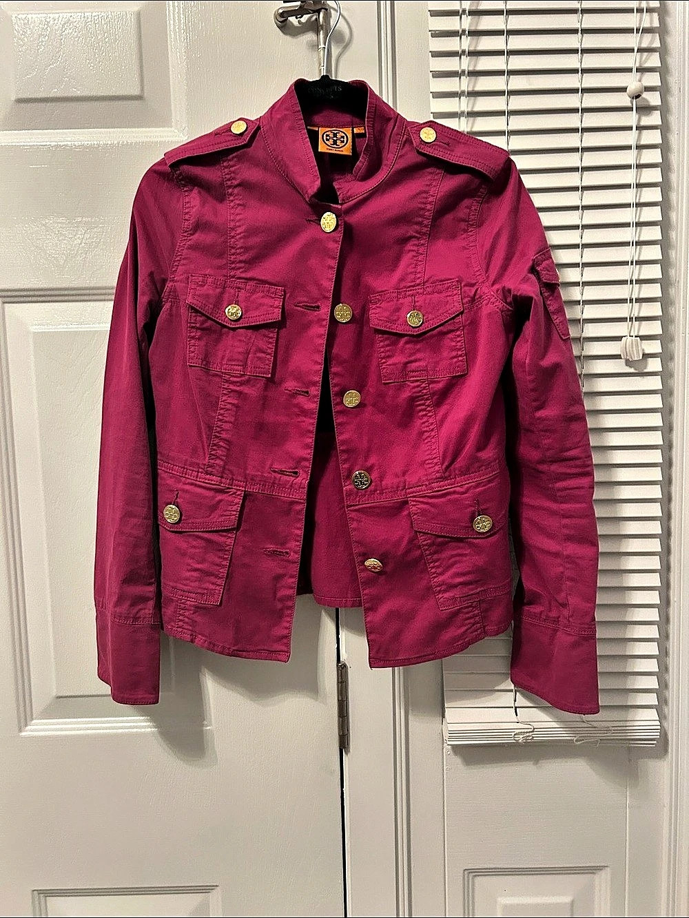 Tory Burch Utility Jacket in Pink Like New